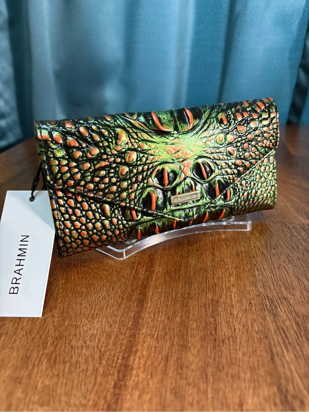 Brahmin NWT Veronica - Samba Melbourne (#1)- Deep Green & Copper - FULL EYE